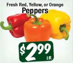 Western Beef Fresh Red, Yellow, or Orange Peppers offer
