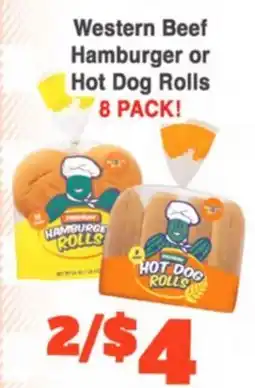 Western Beef Western Beef Hamburger or Hot Dog Rolls offer
