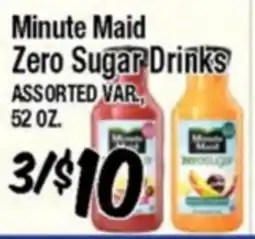 Western Beef Minute Maid Zero Sugar Drinks offer