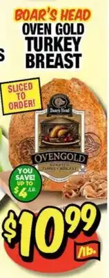 Western Beef BOAR'S HEAD OVEN GOLD TURKEY BREAST offer