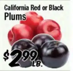 Western Beef California Red or Black Plums offer