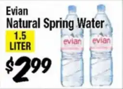 Western Beef Evian Natural Spring Water offer