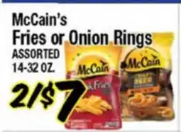 Western Beef McCain's Fries or Onion Rings offer