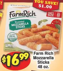 Western Beef Farm Rich Mozzarella Sticks offer