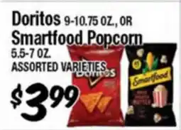 Western Beef Doritos 9-10.75 OZ., OR Smartfood Popcorn 5.5-7 OZ offer