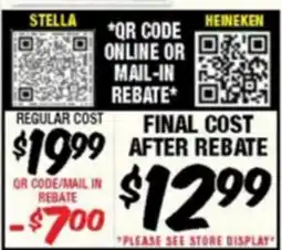 Western Beef STELLA HEINEKEN offer