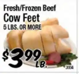 Western Beef Fresh/Frozen Beef Cow Feet offer