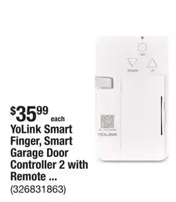 The Home Depot YoLink Smart Finger, Smart Garage Door Controller 2 with Remote Monitor and Alarm offer