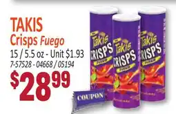 Jetro TAKIS Crisps Fuego offer