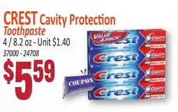 Jetro CREST Cavity Protection Toothpaste offer