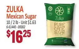 Jetro ZULKA Mexican Sugar offer