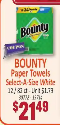 Jetro BOUNTY Paper Towels Select-A-Size White offer