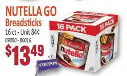 Jetro NUTELLA GO Breadsticks offer