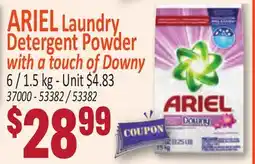 Jetro ARIEL Laundry Detergent Powder with a touch of Downy offer