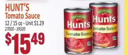 Jetro HUNT'S Tomato Sauce offer