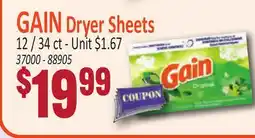 Jetro GAIN Dryer Sheets offer