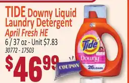 Jetro TIDE Downy Liquid Laundry Detergent April Fresh HE offer