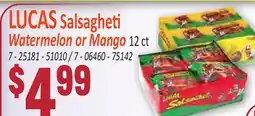 Jetro LUCAS Salsagheti Watermelon or Mango offer