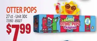 Jetro OTTER POPS offer