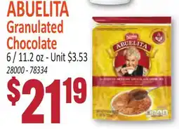 Jetro ABUELITA Granulated Chocolate offer