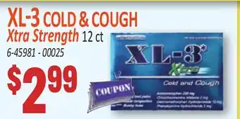 Jetro XL-3 COLD & COUGH Xtra Strength offer