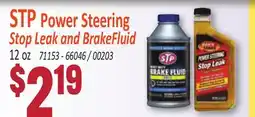Jetro STP Power Steering Stop Leak and BrakeFluid offer