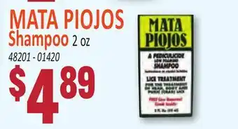 Jetro MATA PIOJOS Shampoo offer