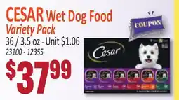 Jetro CESAR Wet Dog Food Variety Pack offer
