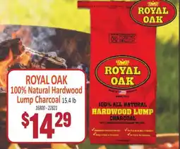 Jetro ROYAL OAK 100% Natural Hardwood Lump Charcoal offer
