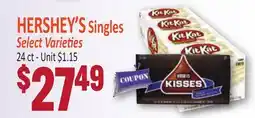 Jetro HERSHEY'S Singles offer