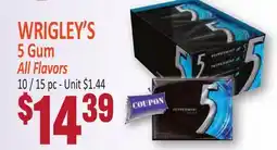 Jetro WRIGLEY'S 5 Gum All Flavors offer