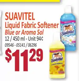 Jetro SUAVITEL Liquid Fabric Softener Blue or Aroma Sol offer