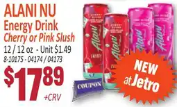 Jetro ALANI NU Energy Drink offer