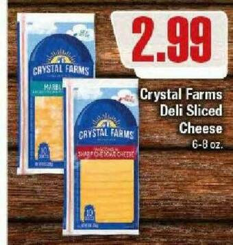 Crystal Farms Deli Sliced Cheese