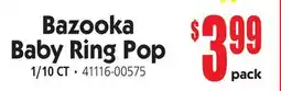 Jetro Bazooka Baby Ring Pop offer