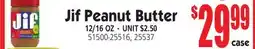 Jetro Jif Peanut Butter offer