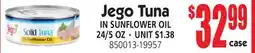 Jetro Jego Tuna IN SUNFLOWER OIL offer