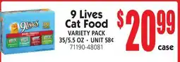 Jetro 9 Lives Cat Food offer