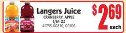 Jetro Langers Juice offer