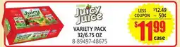 Jetro JUICY JUICE VARIETY PACK offer