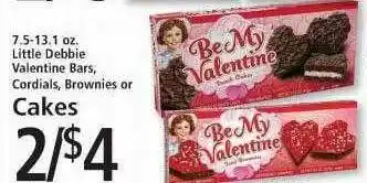 FoodFair Little Debbie Valentine Bars Cordials Brownies Or Cakes offer