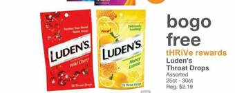 Kinney Drugs Luden's Throat Drops offer