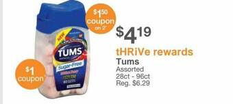 Kinney Drugs Tums offer