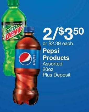 Kinney Drugs Pepsi Products offer