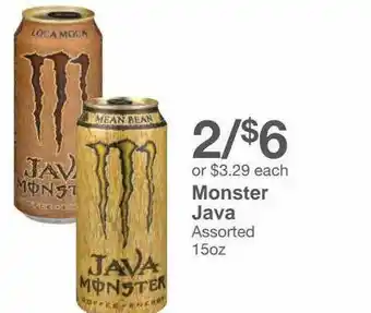 Kinney Drugs Monster Java offer