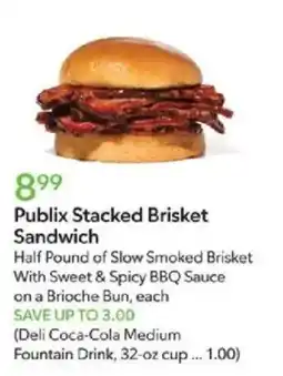 Publix Publix Stacked Brisket Sandwich offer