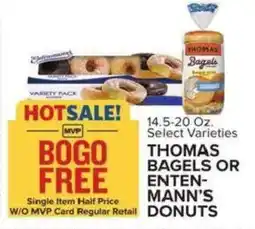 Food Lion Thomas bagels or entenmann's donuts offer