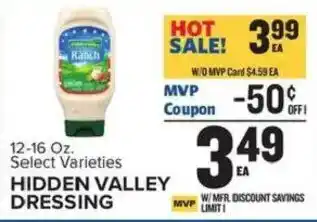 Food Lion Hidden Valley Dressing offer