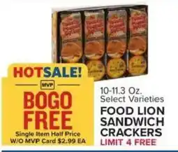 Food Lion Food Lion sandwich crackers offer