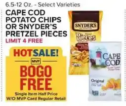 Food Lion Cape Cod potato chips or Snyder's pretzel pieces offer